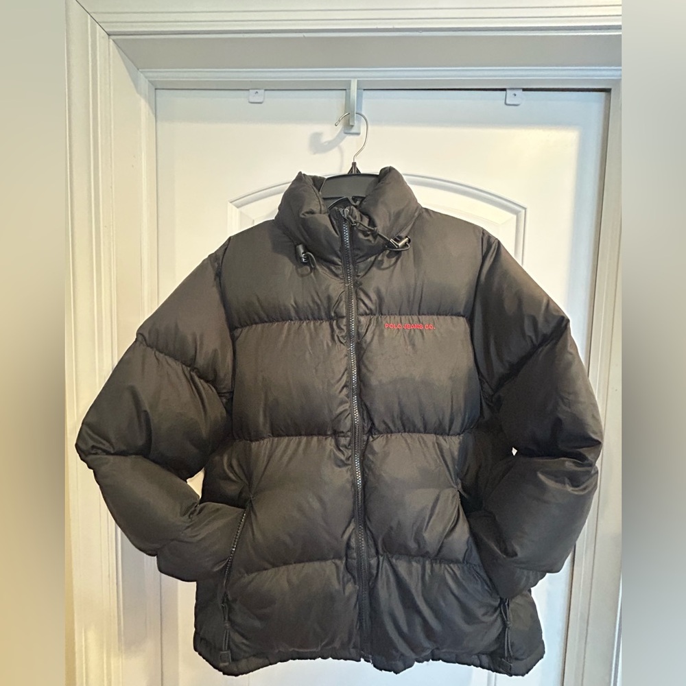 Polo Ralph Lauren Black Outerwear with Red Detail
